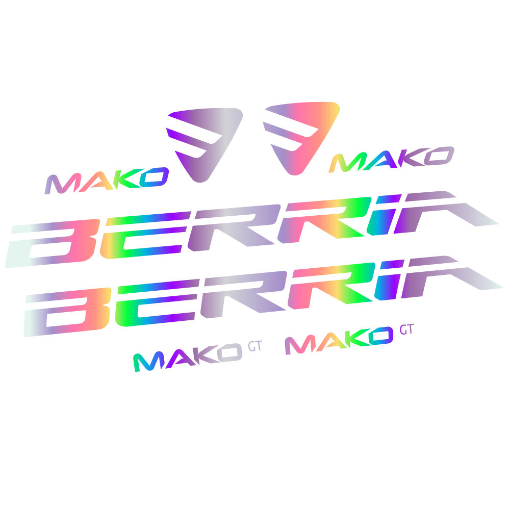 Stickers Berria Mako GT compatibles Autocollants cadre