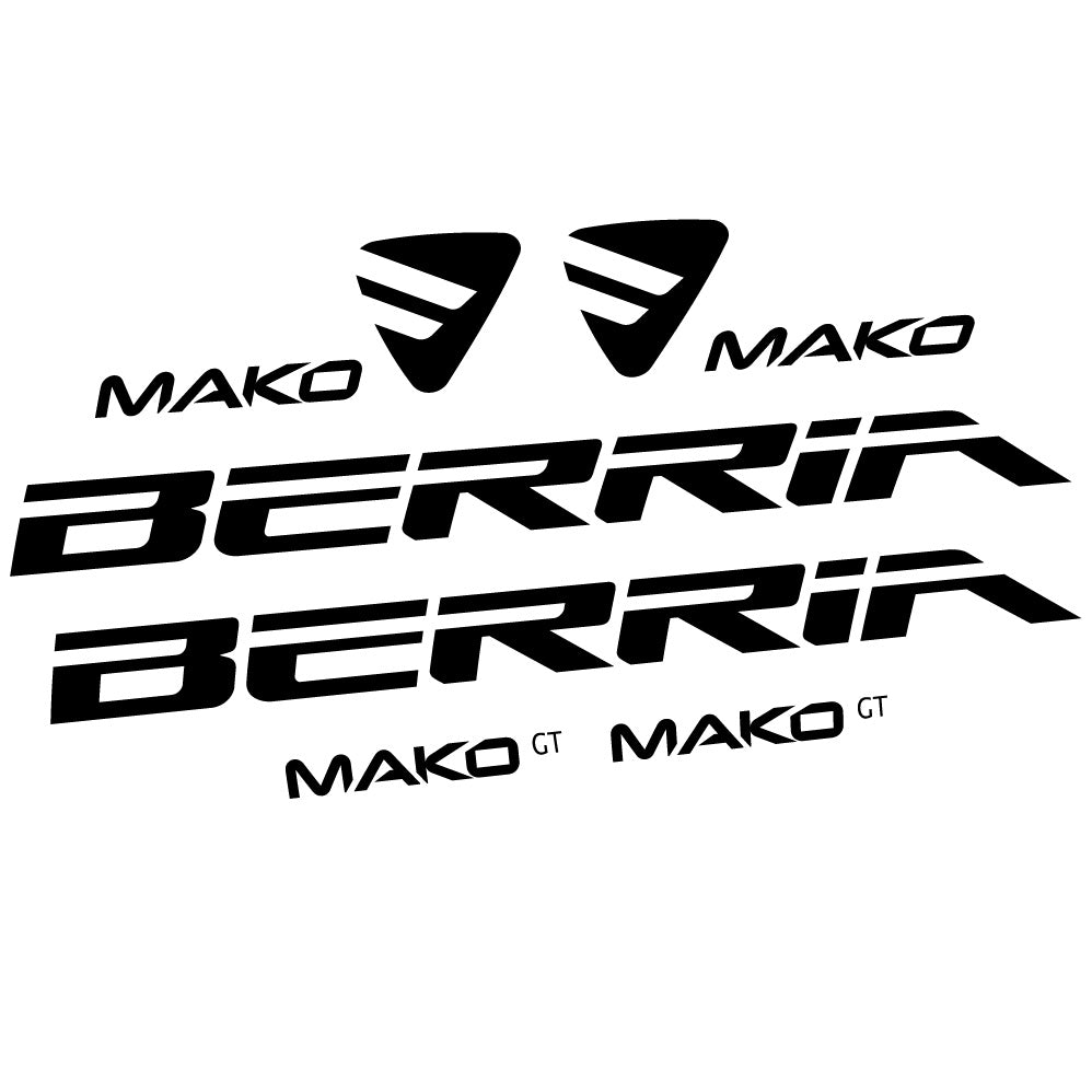 Stickers Berria Mako GT compatibles Autocollants cadre