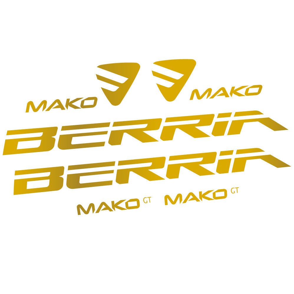 Stickers Berria Mako GT compatibles Autocollants cadre