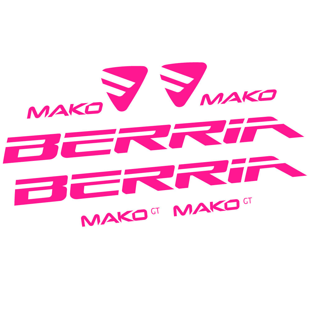 Stickers Berria Mako GT compatibles - Autocollants cadre vélo