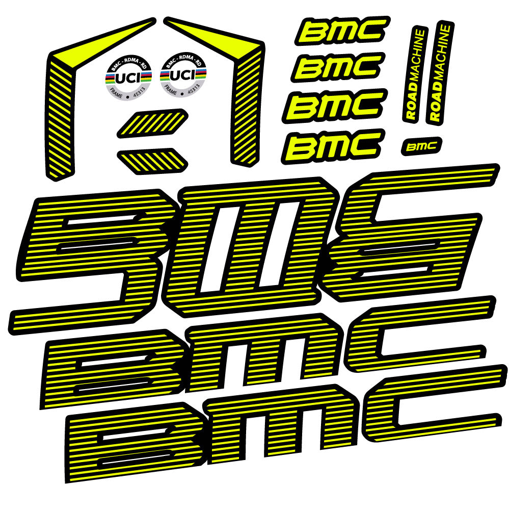 Stickers BMC Road Machine 01 FIVE Endurance 2022 compatibles - Autocollants cadre vélo