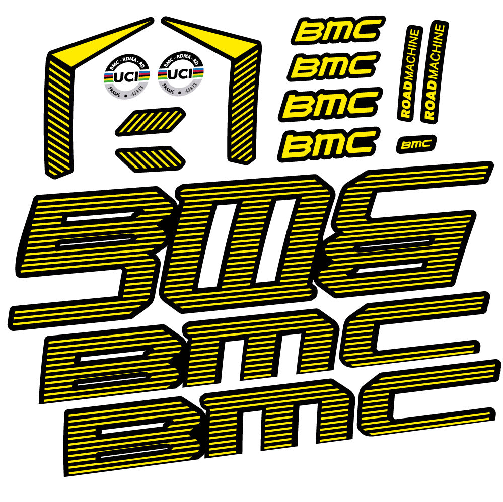 Stickers BMC Road Machine 01 FIVE Endurance 2022 compatibles - Autocollants cadre vélo