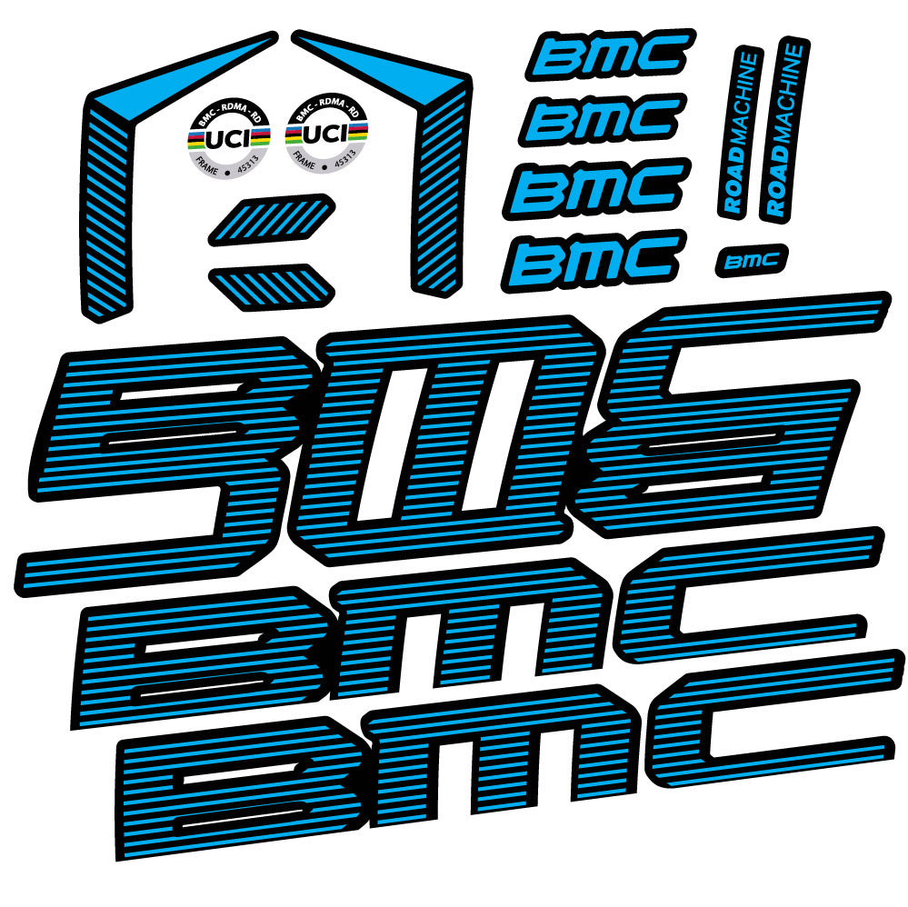 Stickers BMC Road Machine 01 FIVE Endurance 2022 compatibles - Autocollants cadre vélo
