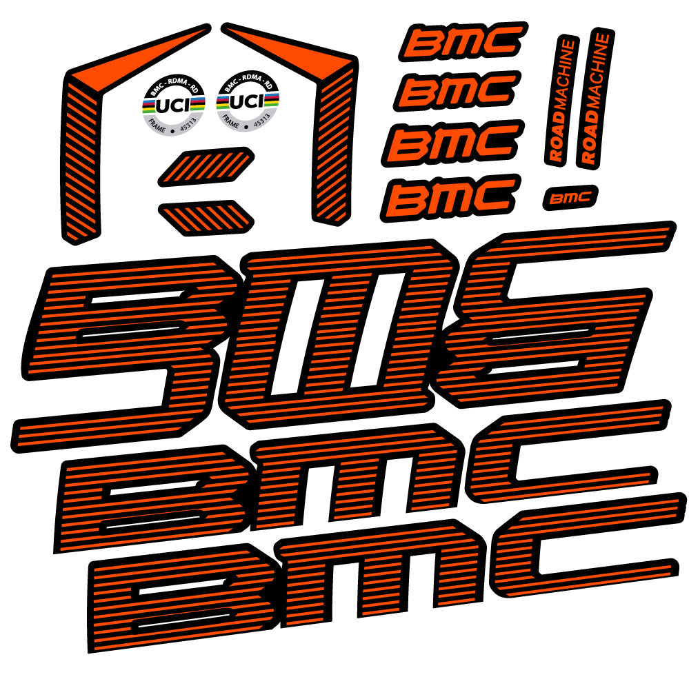 Stickers BMC Road Machine 01 FIVE Endurance 2022 compatibles - Autocollants cadre vélo