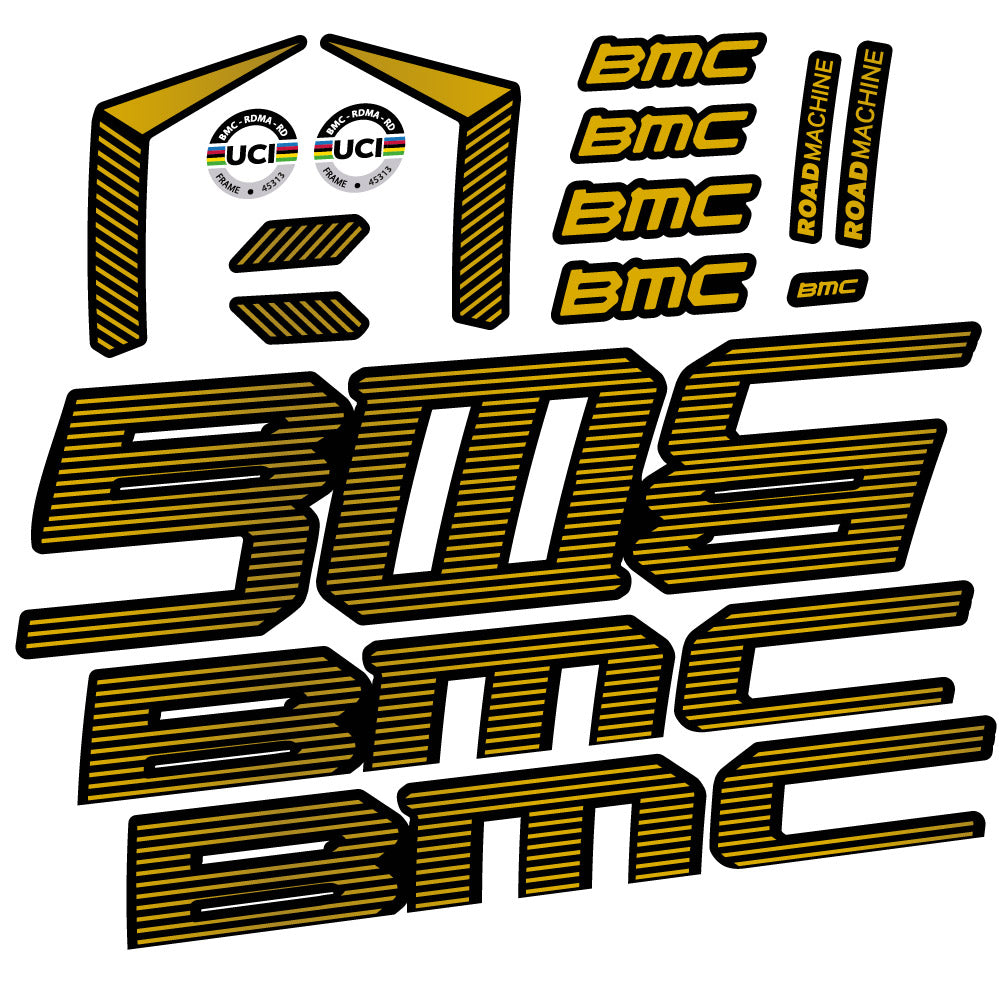 Stickers BMC Road Machine 01 FIVE Endurance 2022 compatibles Autocollants cadre Route