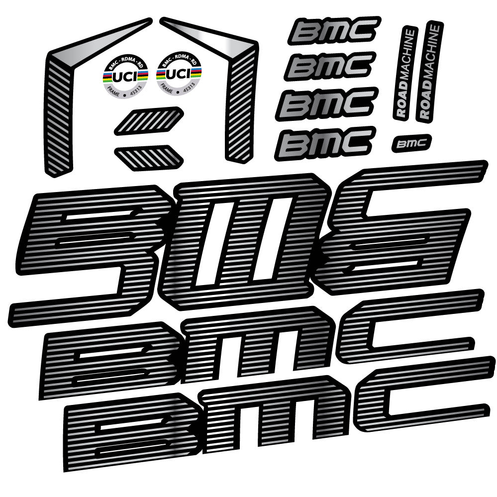 Stickers BMC Road Machine 01 FIVE Endurance 2022 compatibles - Autocollants cadre vélo