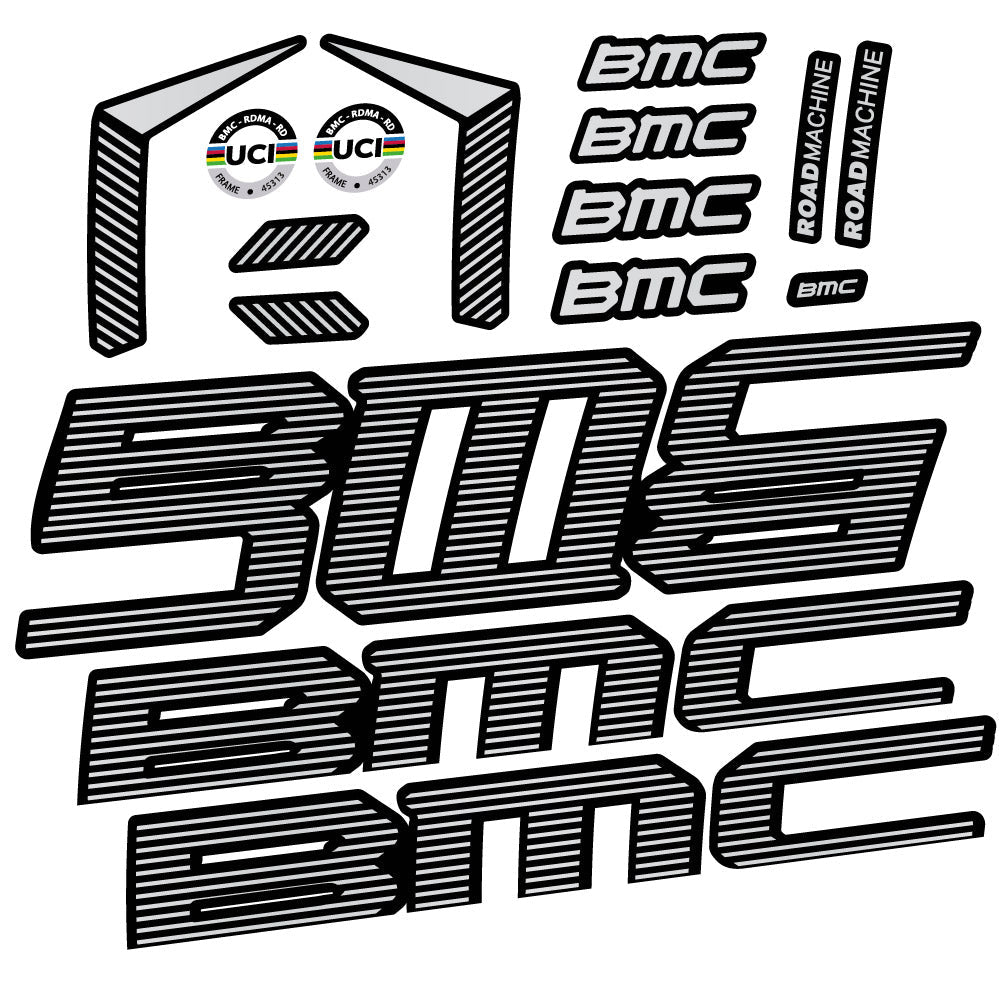 Stickers BMC Road Machine 01 FIVE Endurance 2022 compatibles - Autocollants cadre vélo