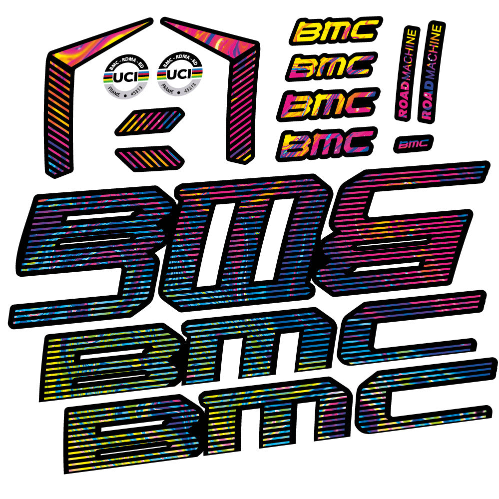 Stickers BMC Road Machine 01 FIVE Endurance 2022 compatibles Autocollants cadre Route