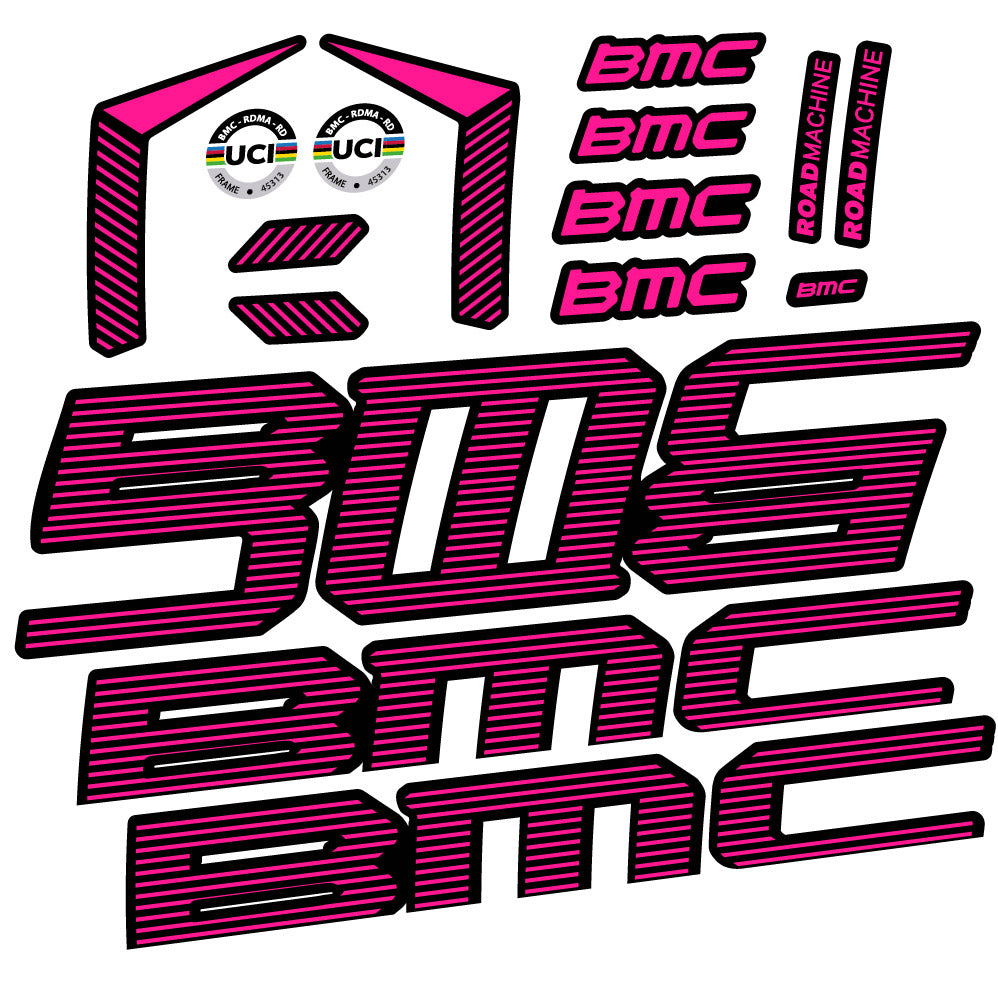 Stickers BMC Road Machine 01 FIVE Endurance 2022 compatibles Autocollants cadre Route
