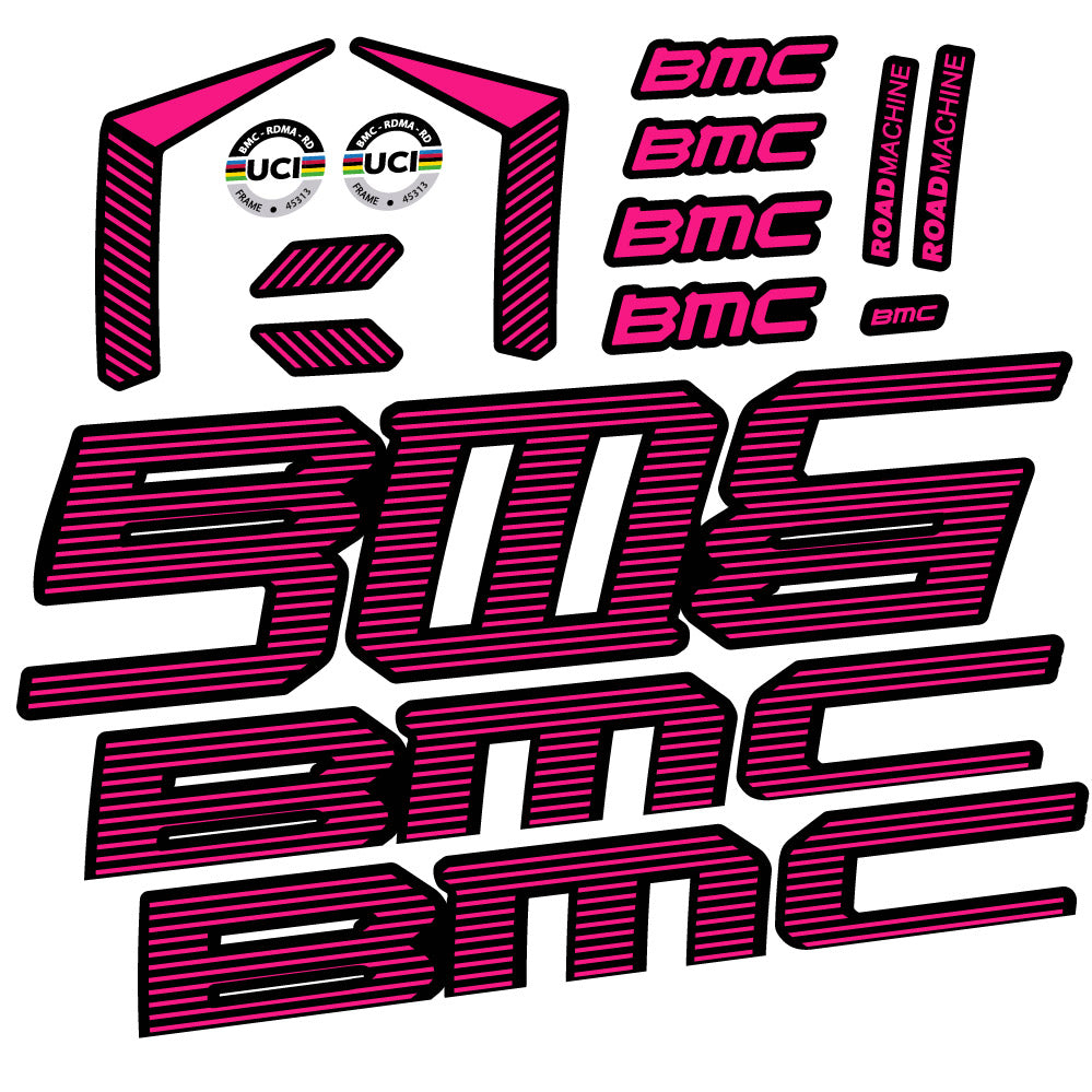 Stickers BMC Road Machine 01 FIVE Endurance 2022 compatibles Autocollants cadre Route