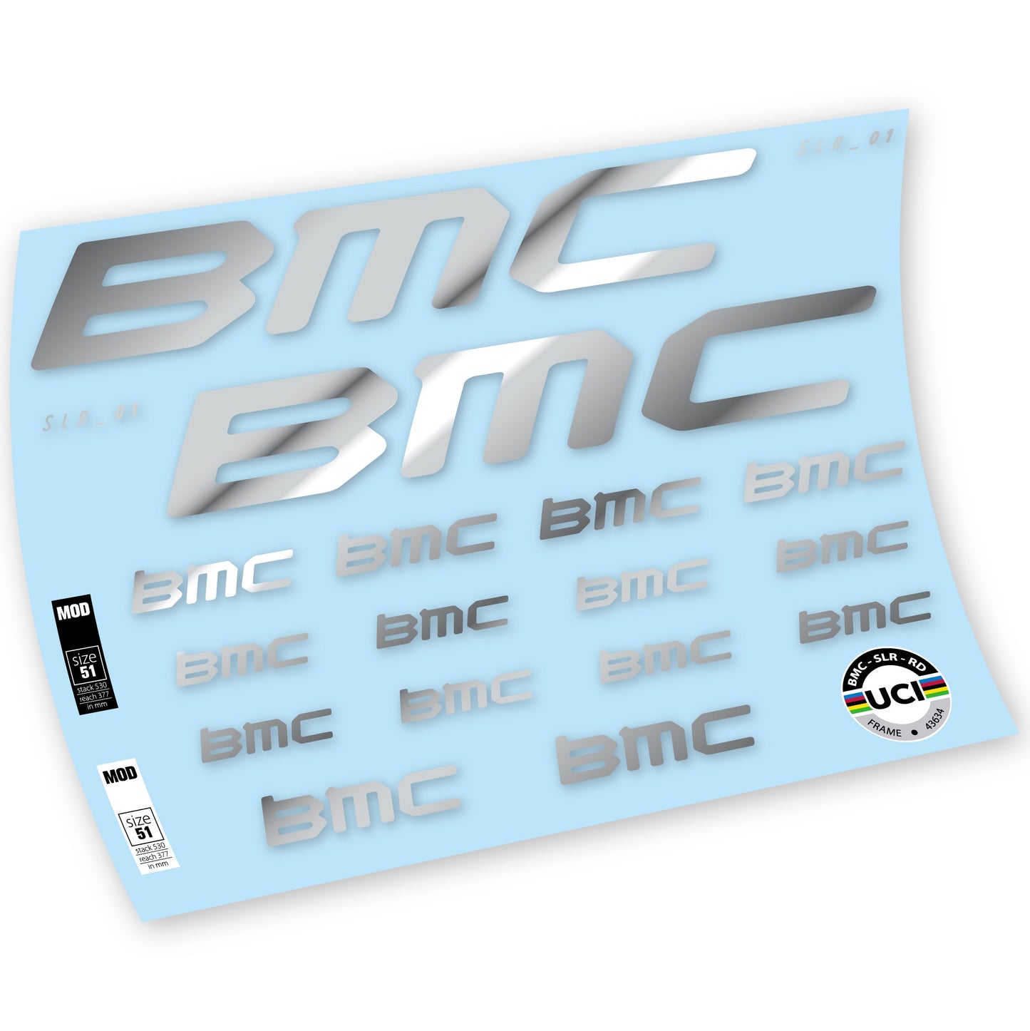 Stickers BMC Team Machine SLR01 2021 compatibles Autocollants cadre