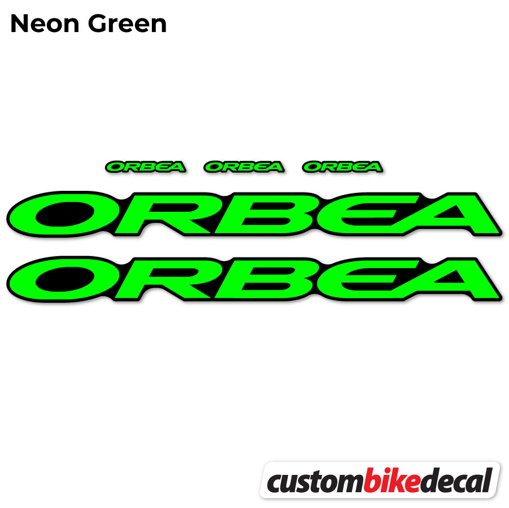 Neon Green decal for Orbea Oiz M10 2021 VEC frame – bike sticker vinyl