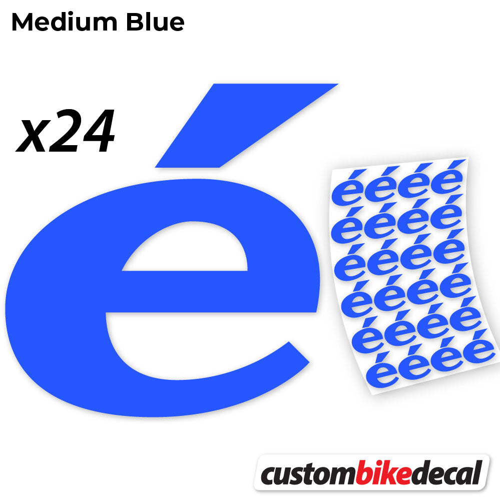 Medium Blue decal for Cerveló logo – bike sticker vinyl