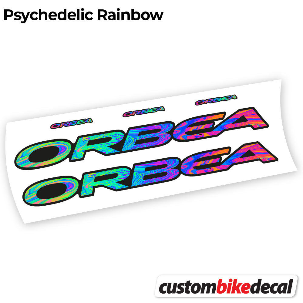Psychedelic  Rainbow decal for Orbea Oiz 2020 Square frame – bike sticker vinyl