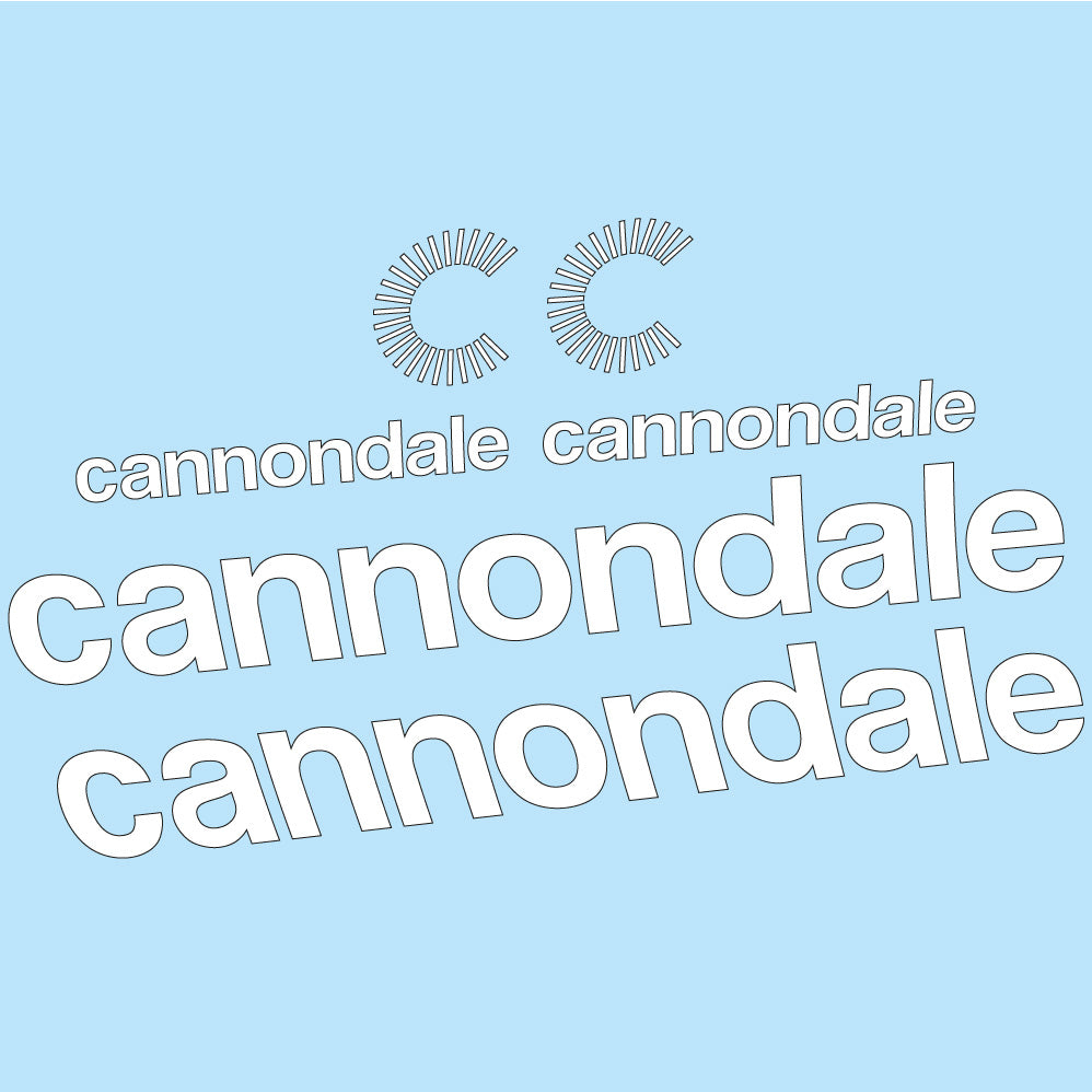 Stickers Cannondale compatibles Autocollants cadre
