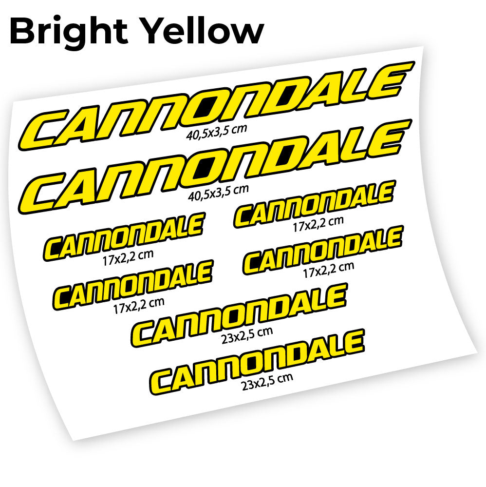 Stickers Cannondale compatibles Autocollants cadre