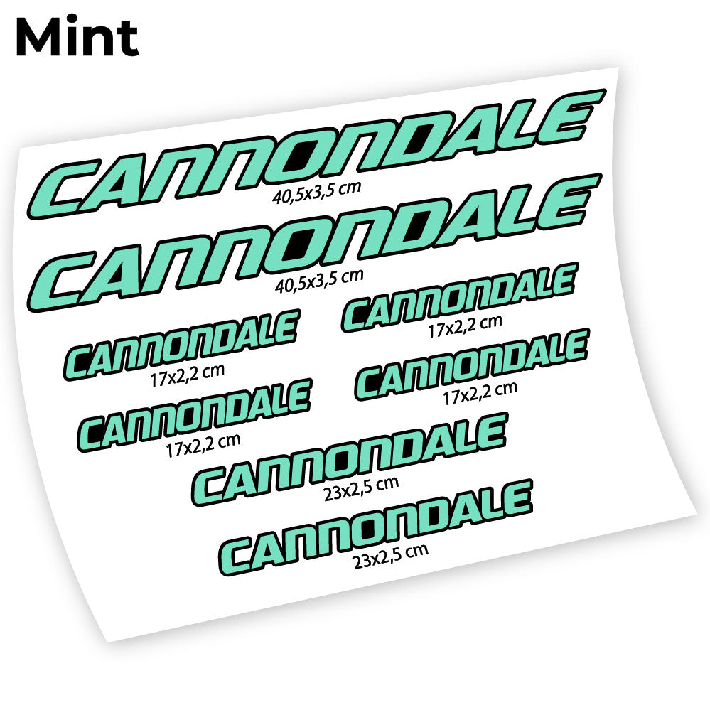 Stickers Cannondale compatibles Autocollants cadre