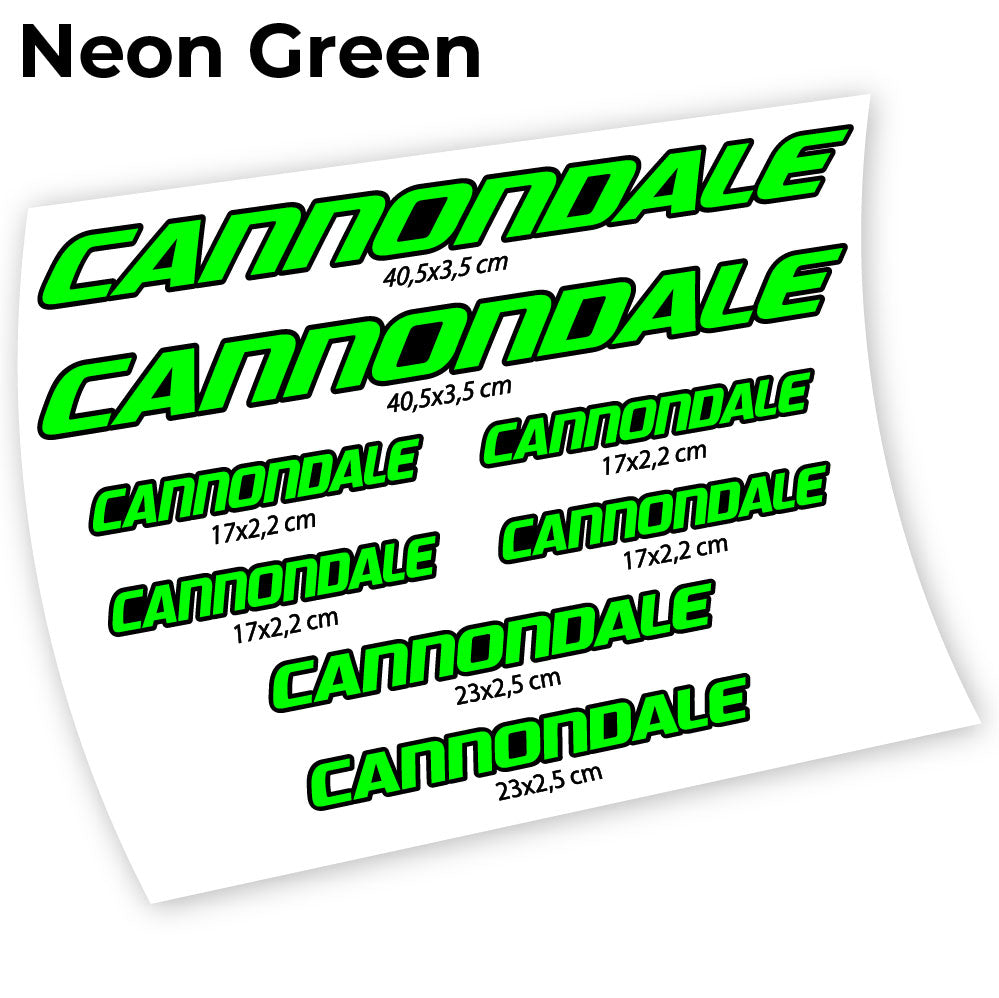 Stickers Cannondale compatibles Autocollants cadre