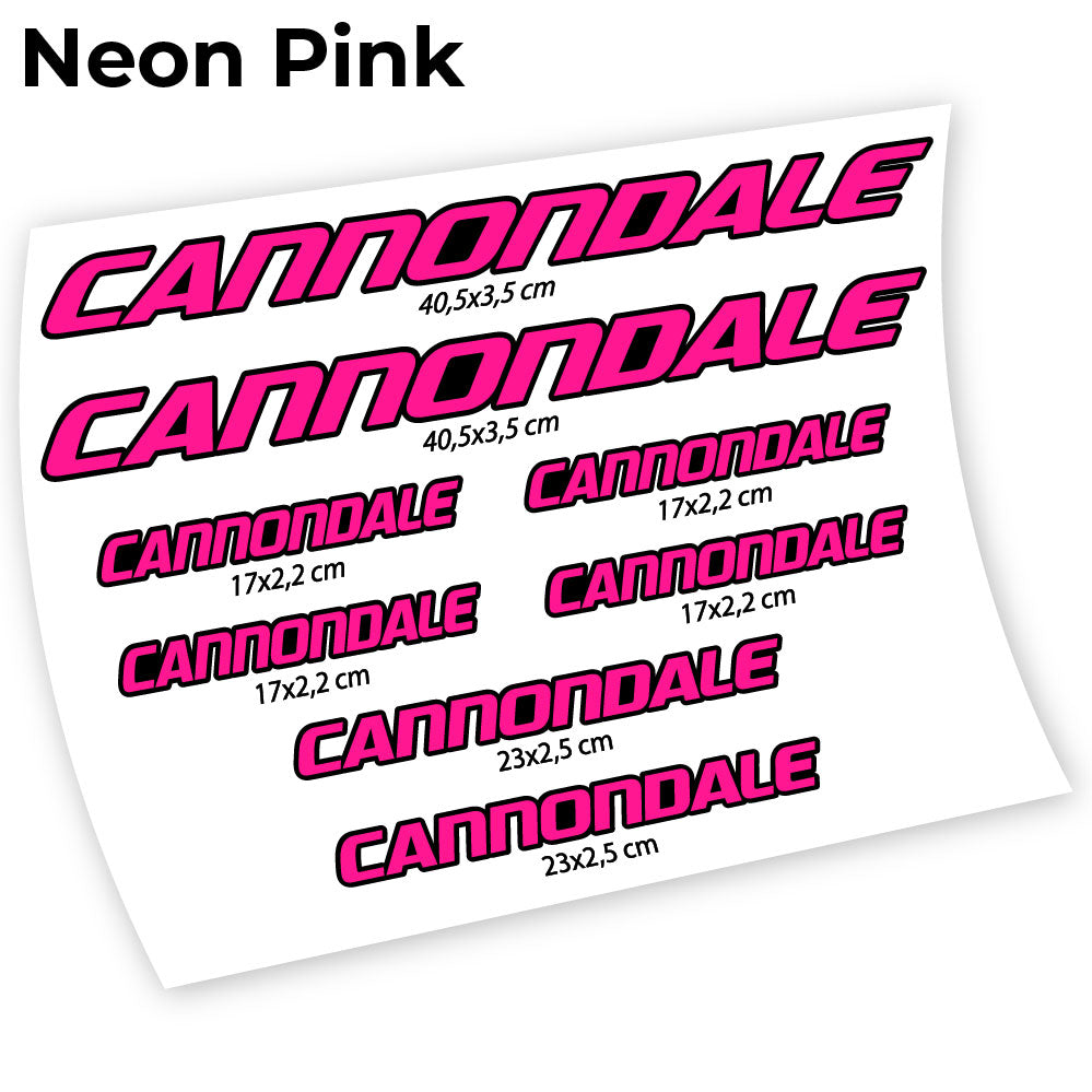 Stickers Cannondale compatibles Autocollants cadre