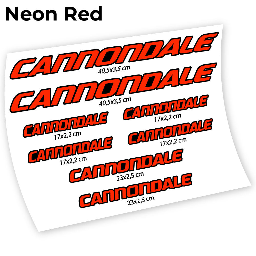 Stickers Cannondale compatibles Autocollants cadre