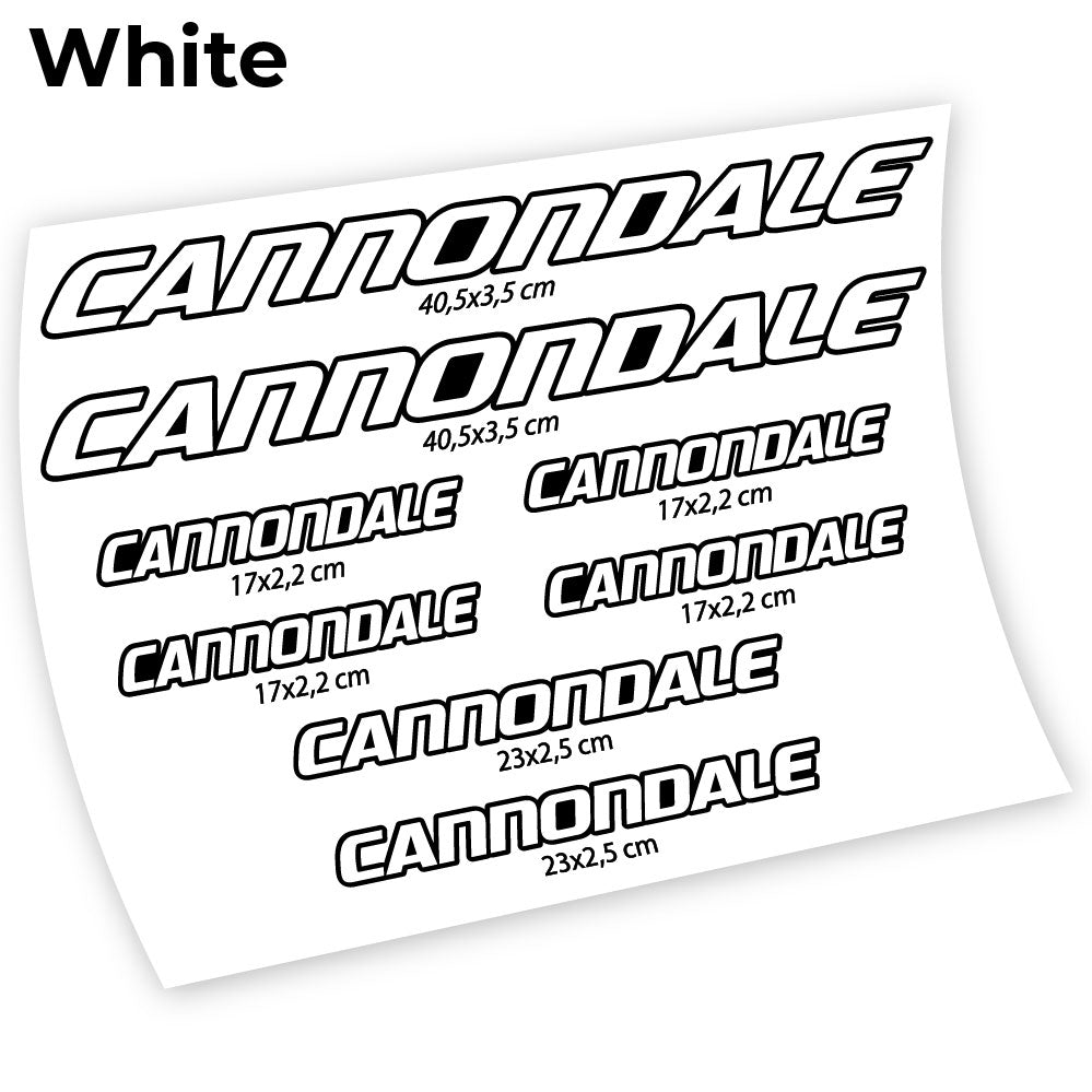 Stickers Cannondale compatibles Autocollants cadre