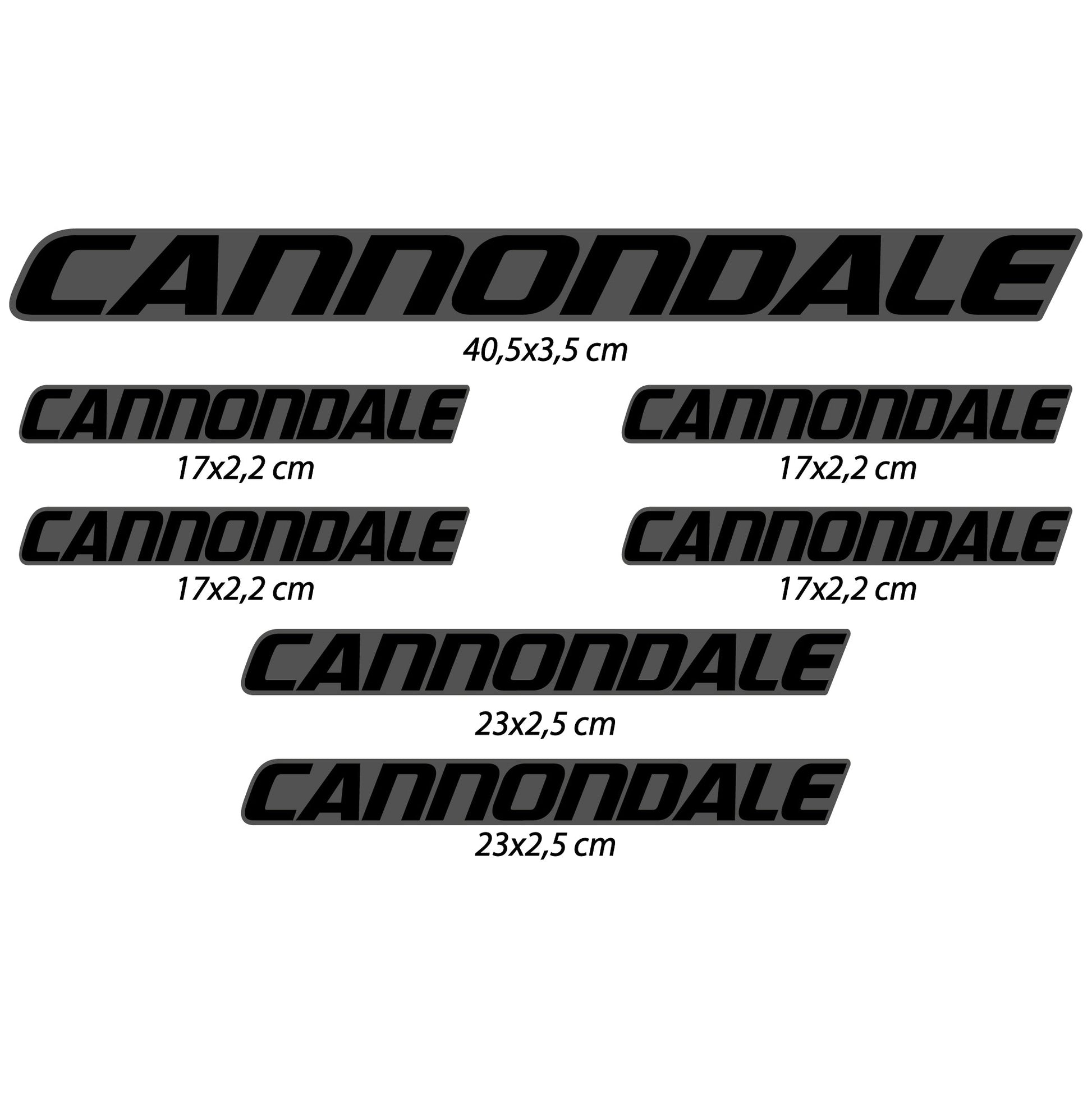 Stickers Cannondale compatibles Autocollants cadre