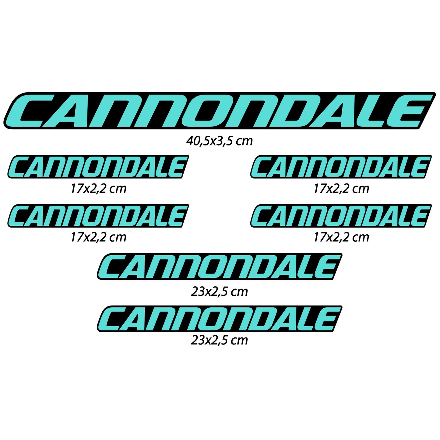 Stickers Cannondale compatibles Autocollants cadre