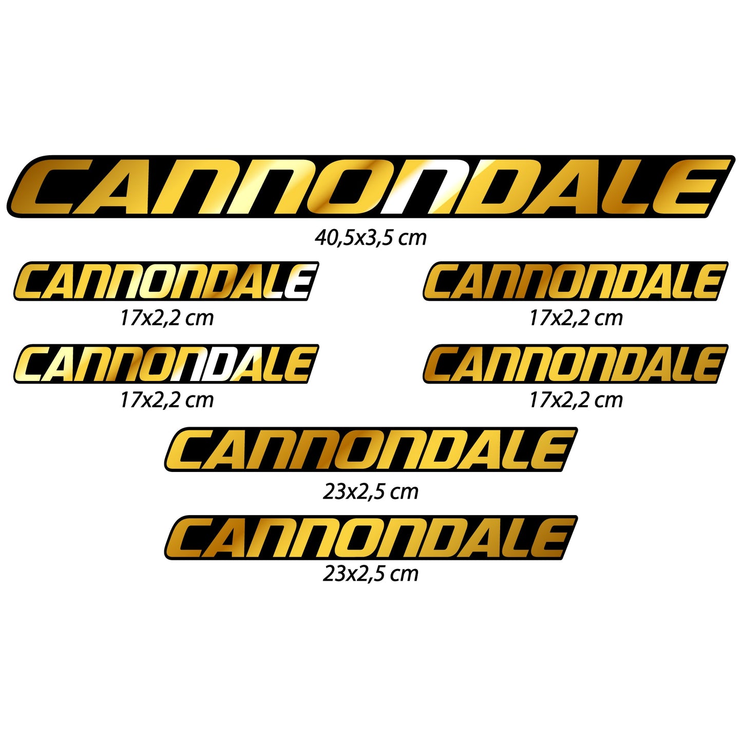 Stickers Cannondale compatibles Autocollants cadre