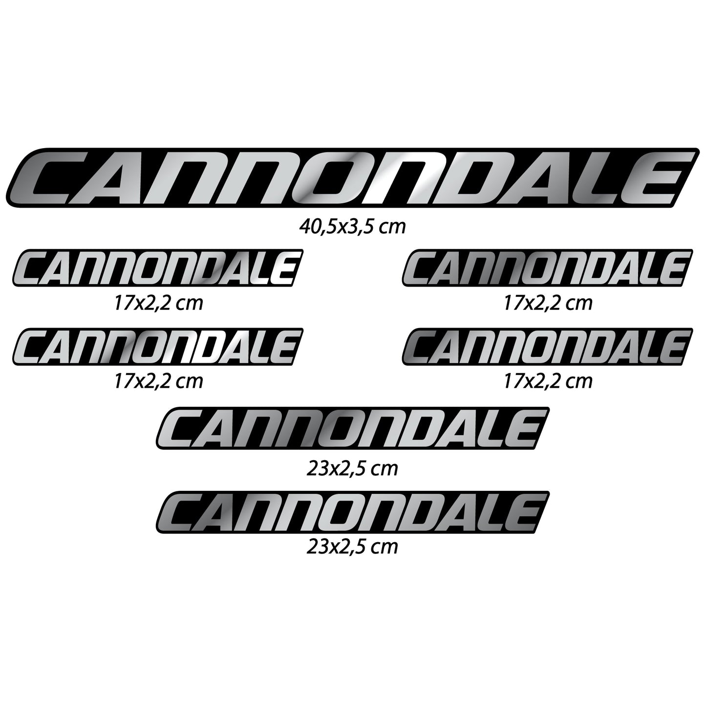Stickers Cannondale compatibles Autocollants cadre