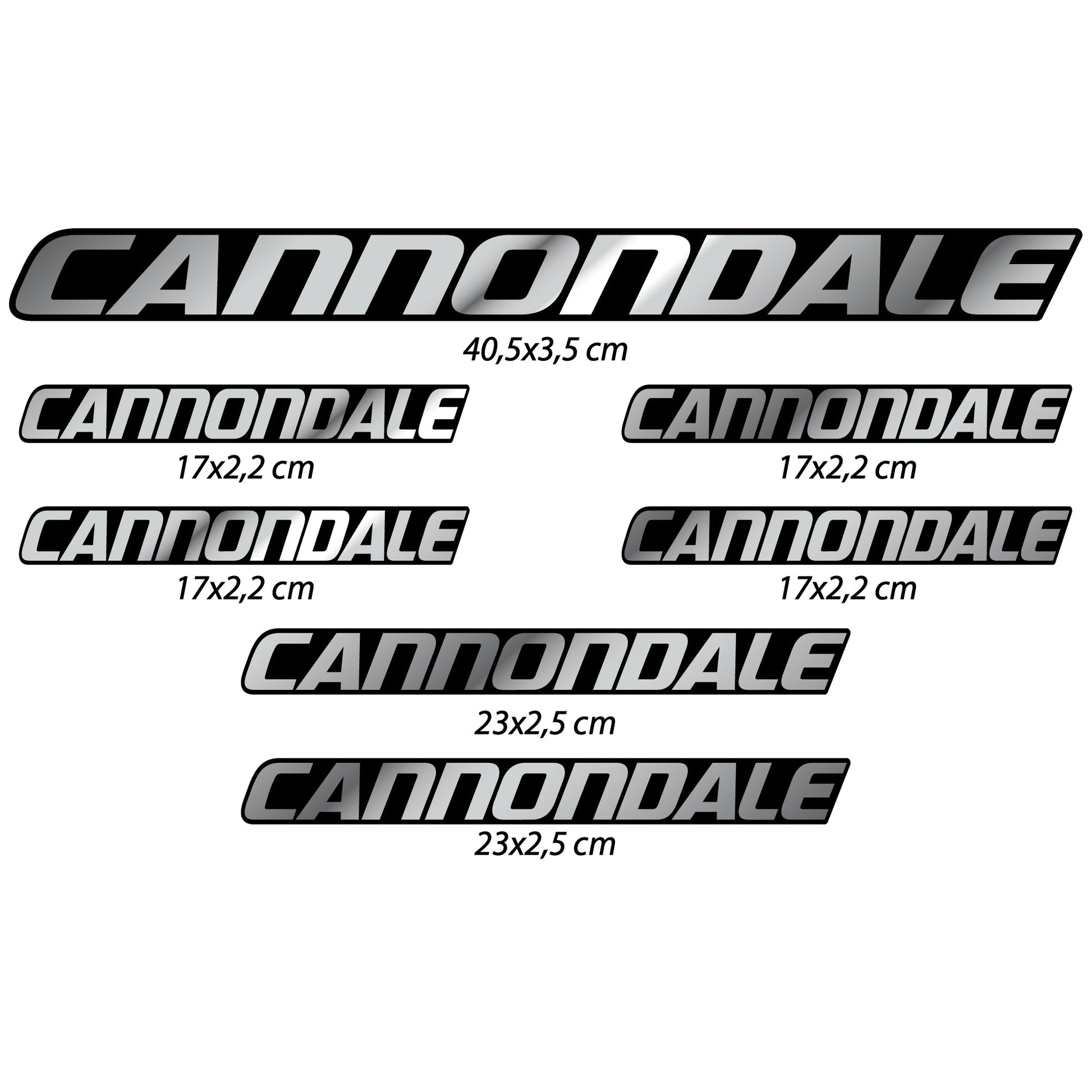 Stickers Cannondale compatibles Autocollants cadre
