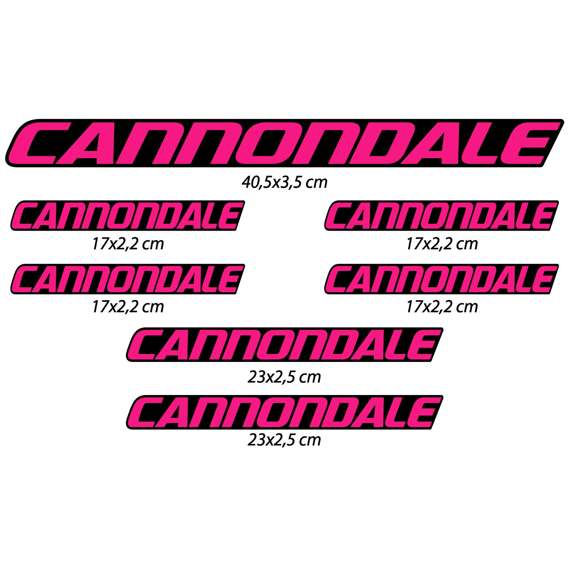 Stickers Cannondale compatibles Autocollants cadre