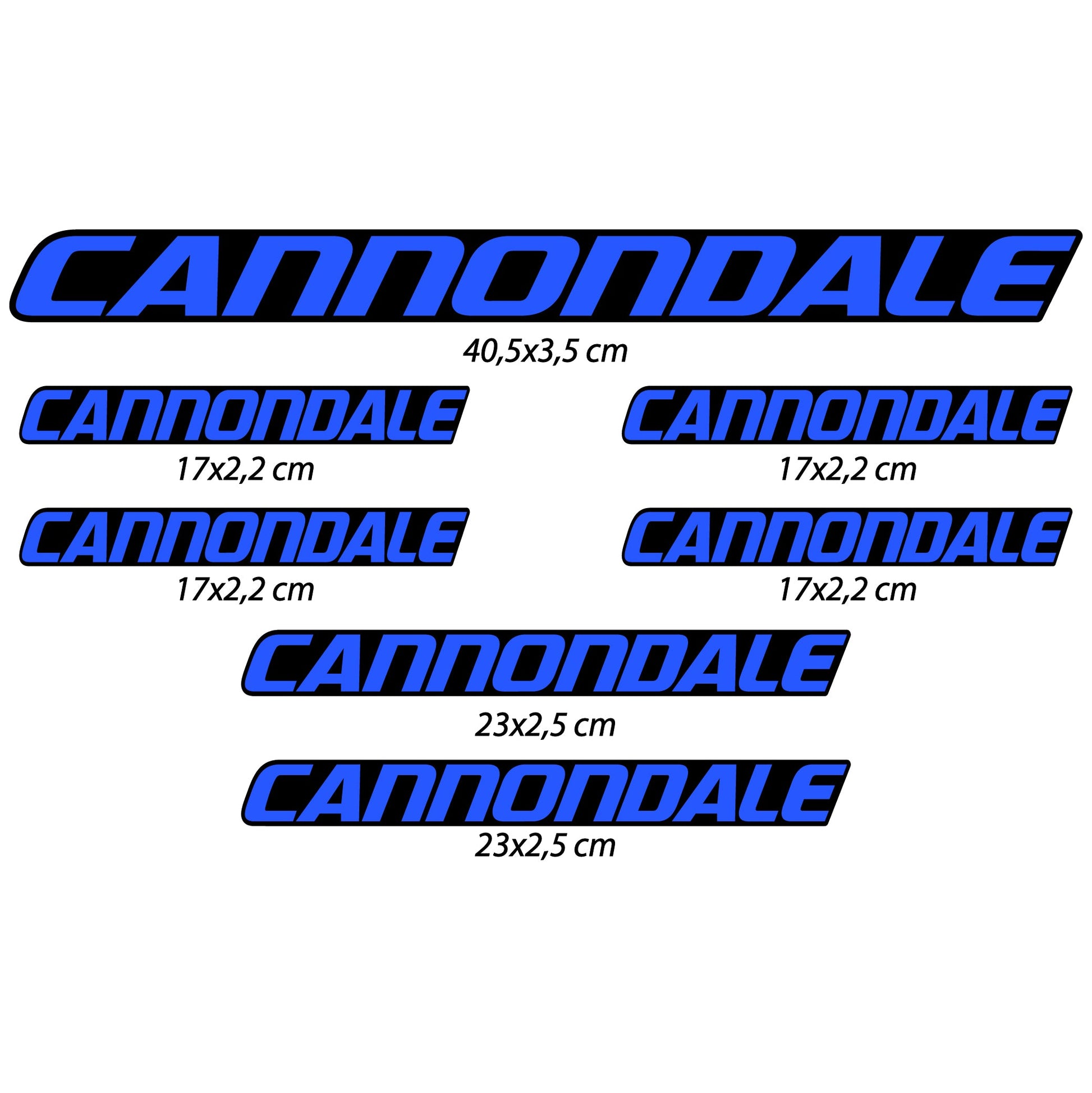 Stickers Cannondale compatibles Autocollants cadre