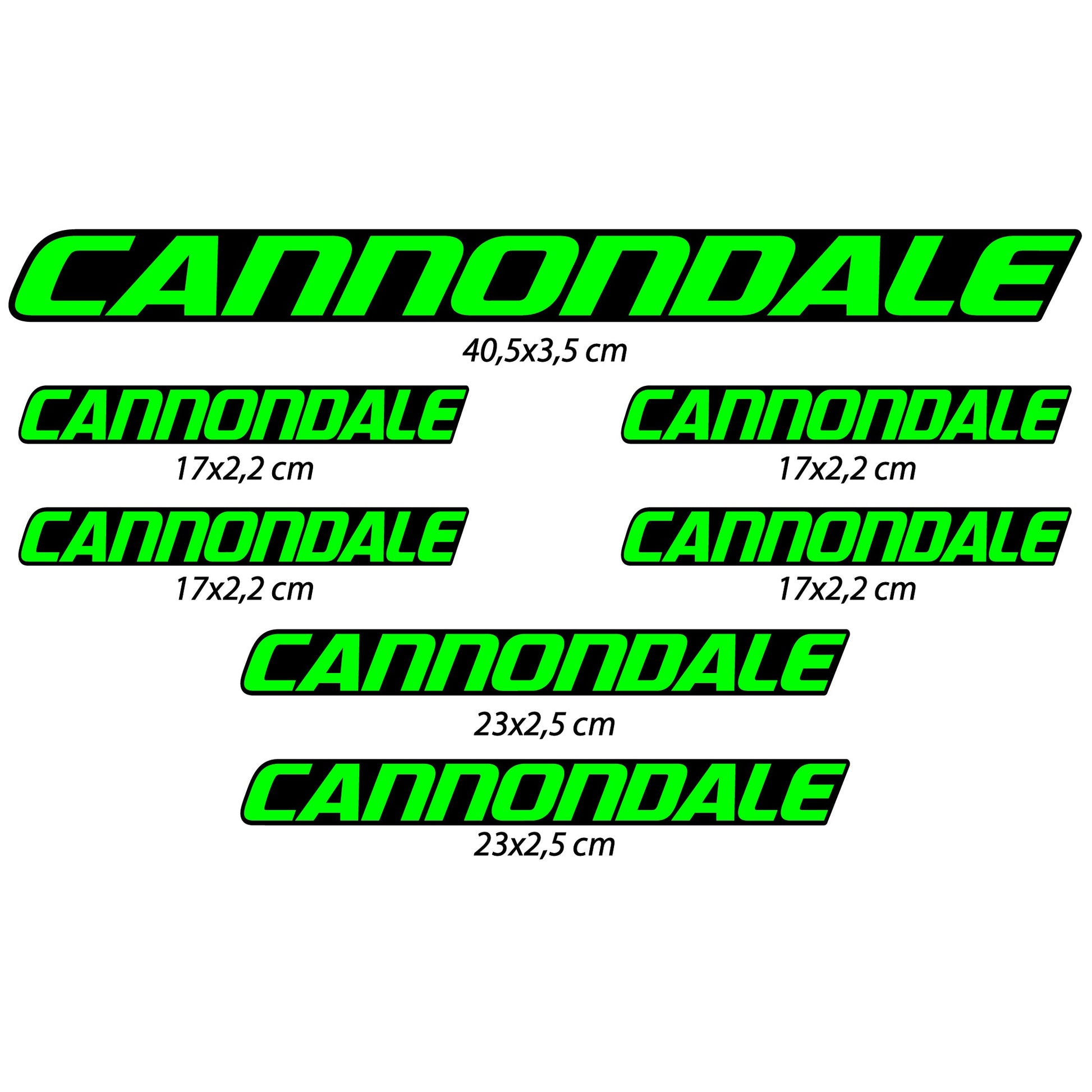 Stickers Cannondale compatibles Autocollants cadre