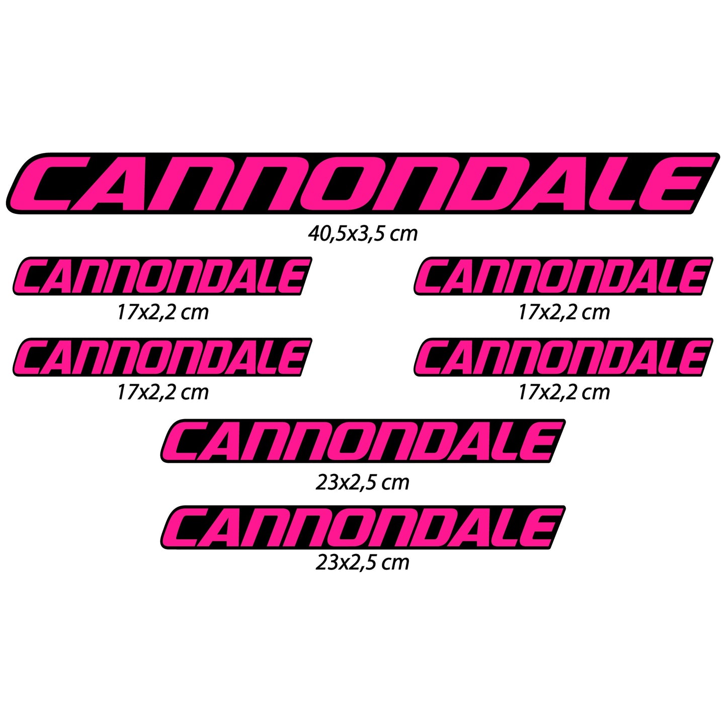 Stickers Cannondale compatibles Autocollants cadre