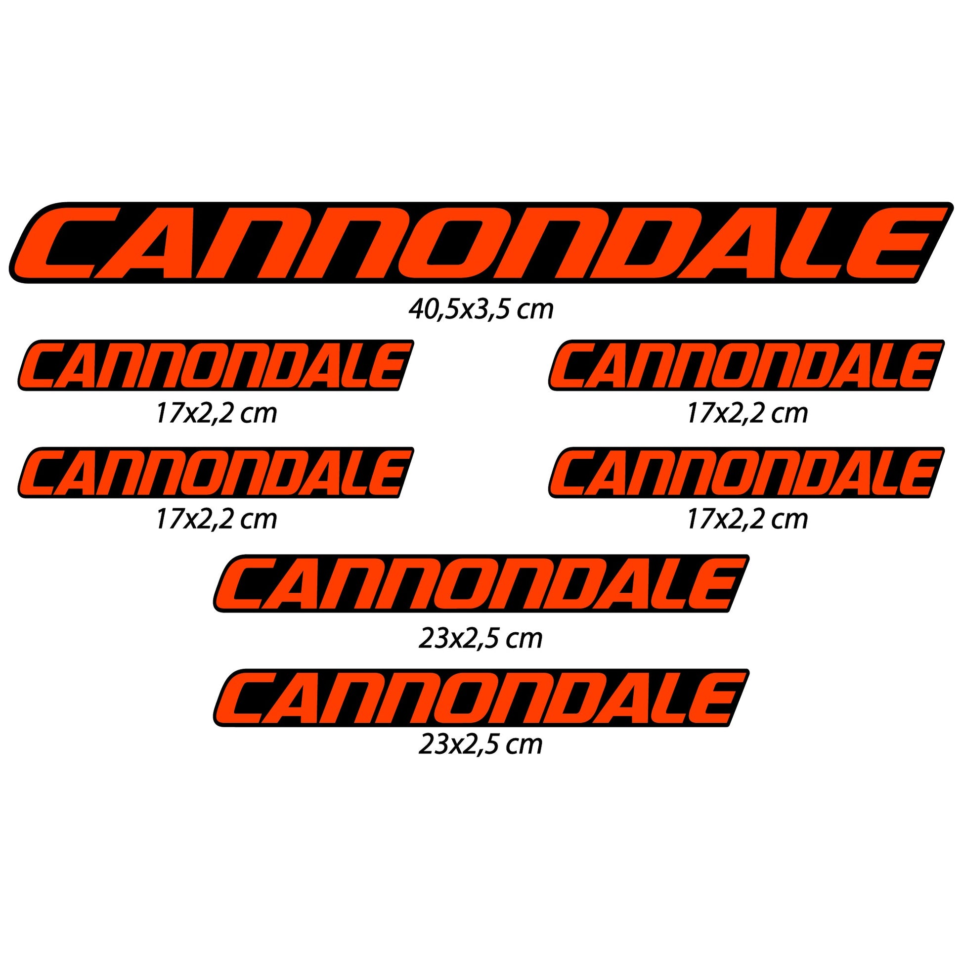Stickers Cannondale compatibles Autocollants cadre