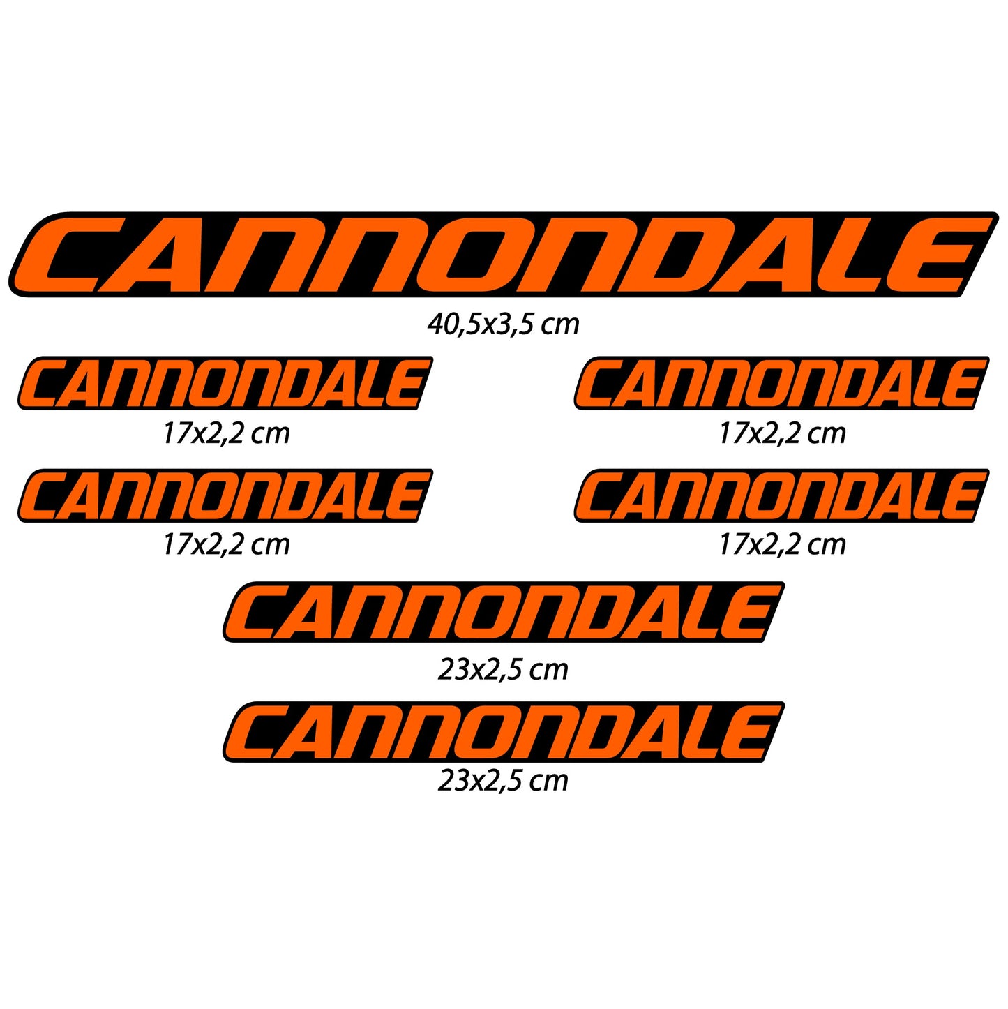 Stickers Cannondale compatibles Autocollants cadre
