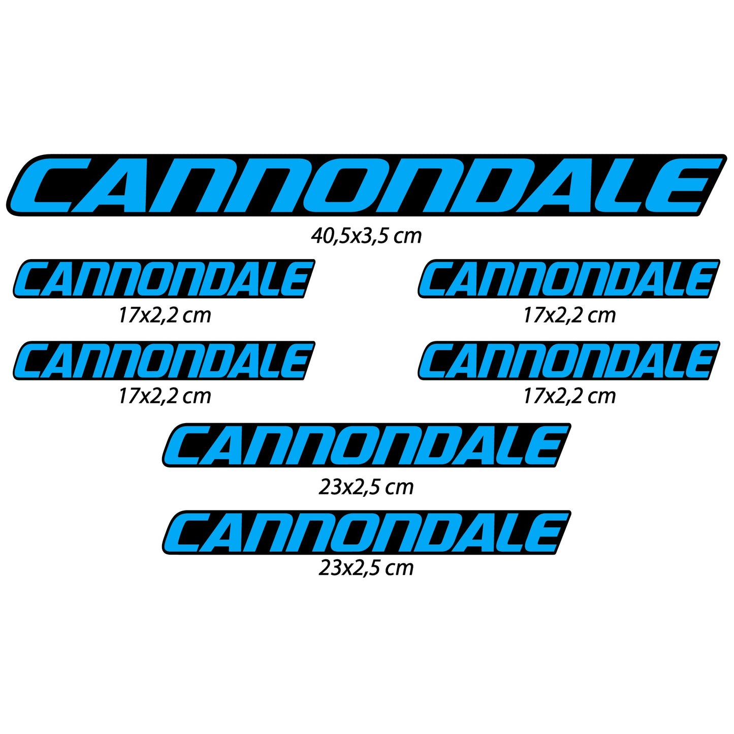 Stickers Cannondale compatibles Autocollants cadre