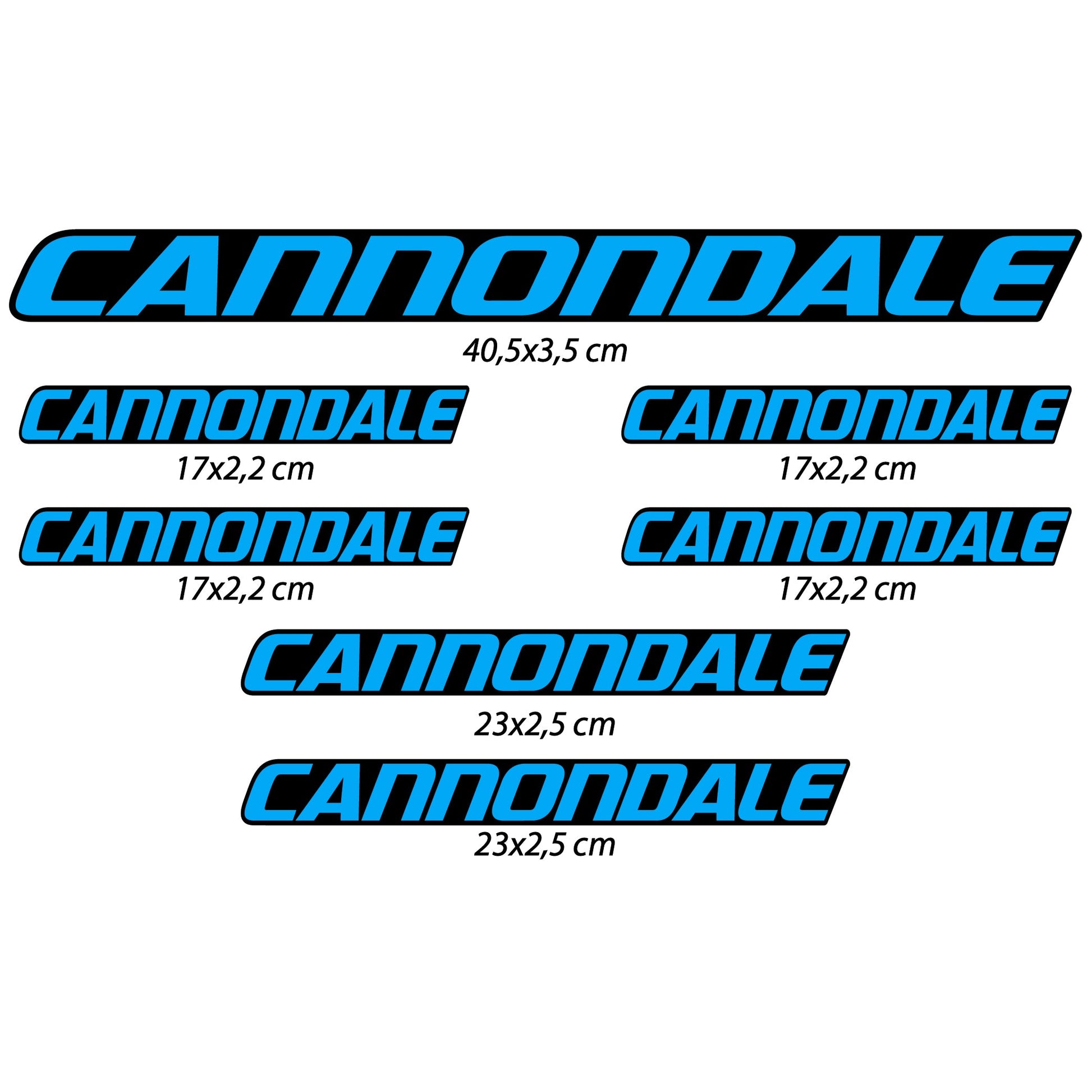 Stickers Cannondale compatibles Autocollants cadre