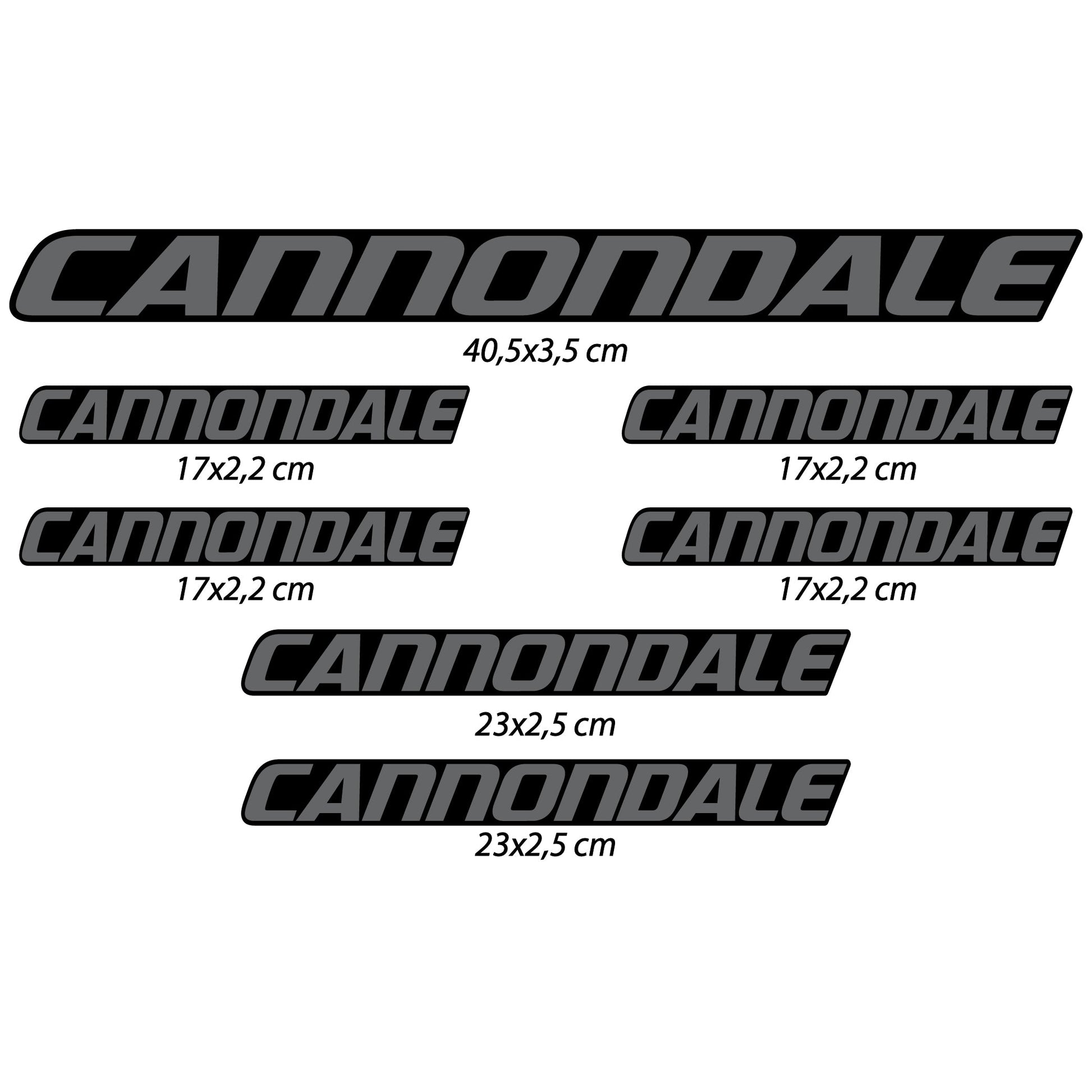 Stickers Cannondale compatibles Autocollants cadre