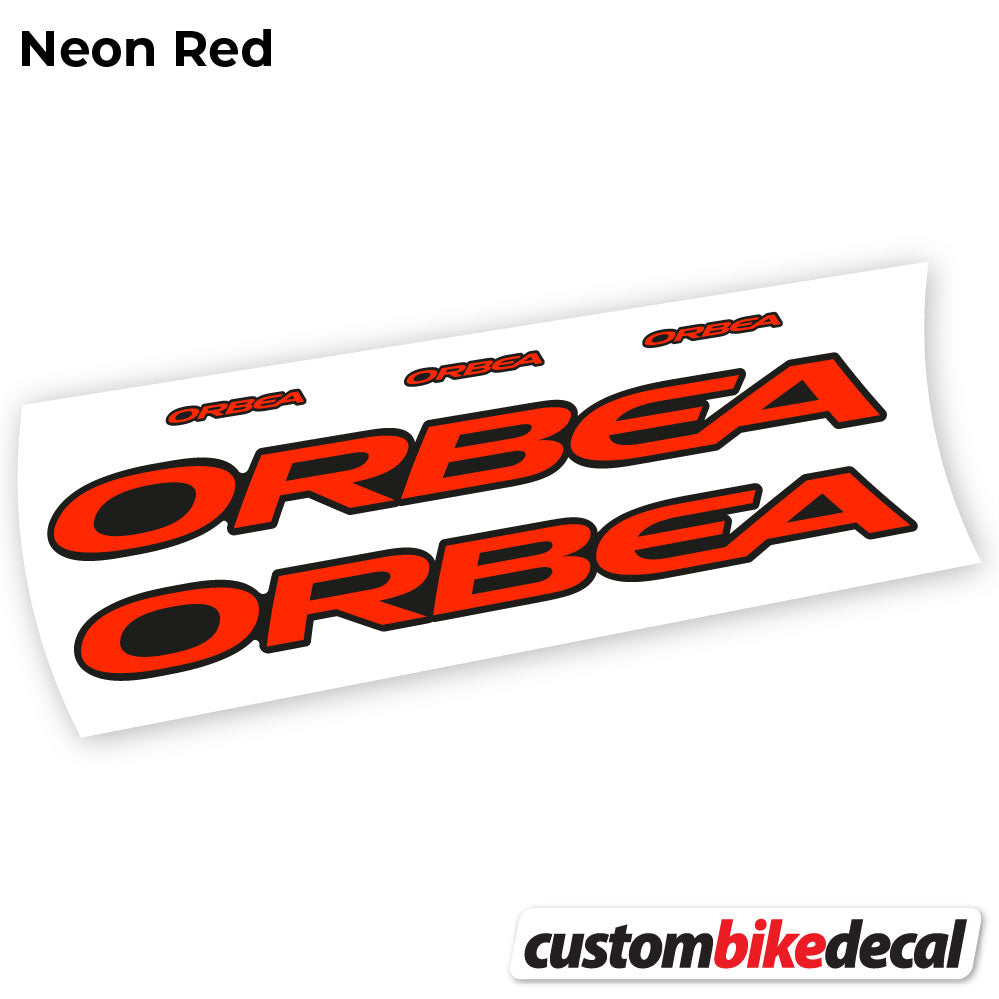 Neon Red decal for Orbea Oiz 2020 Square frame – bike sticker vinyl