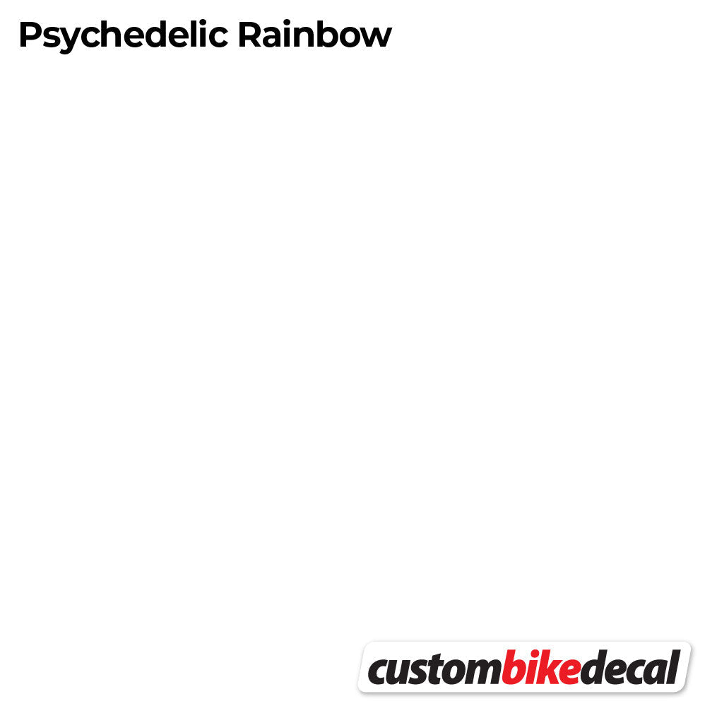 Psychedelic  Rainbow decal for Cerveló logo – bike sticker vinyl
