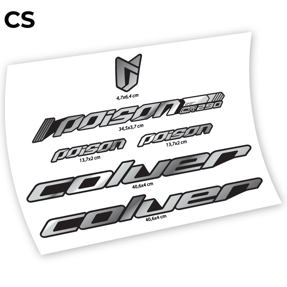 Stickers Coluer Poison RC290 compatibles Autocollants cadre