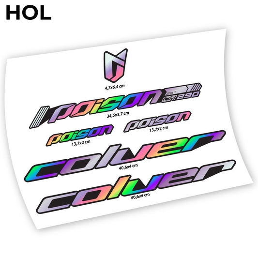 Stickers Coluer Poison RC290 compatibles Autocollants cadre