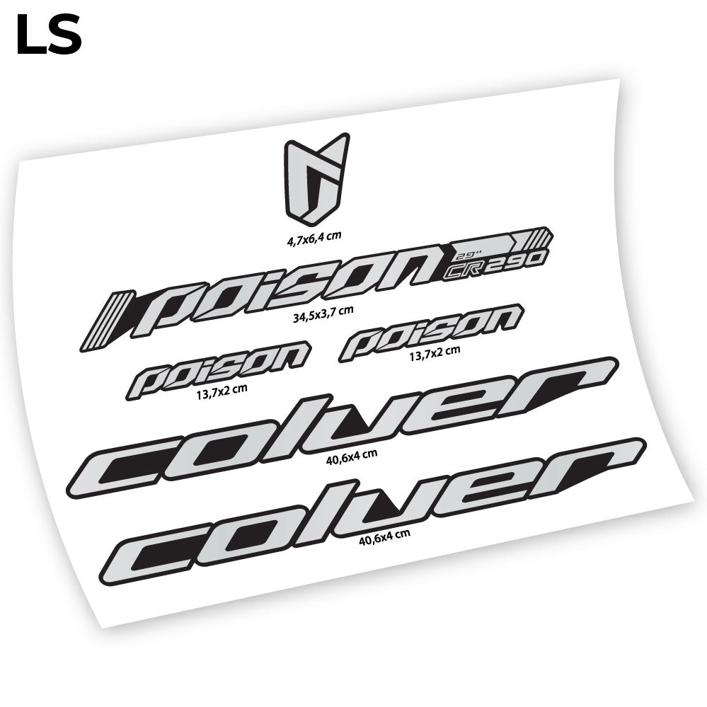 Stickers Coluer Poison RC290 compatibles Autocollants cadre