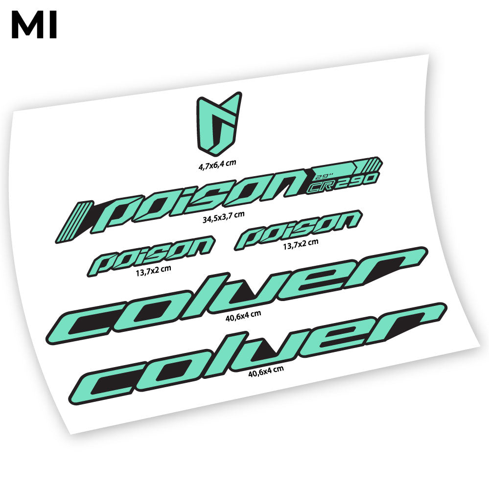 Stickers Coluer Poison RC290 compatibles Autocollants cadre