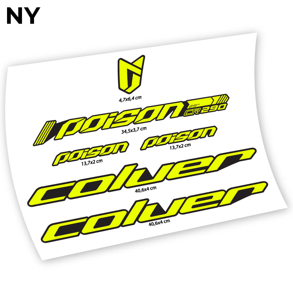 Stickers Coluer Poison RC290 compatibles Autocollants cadre