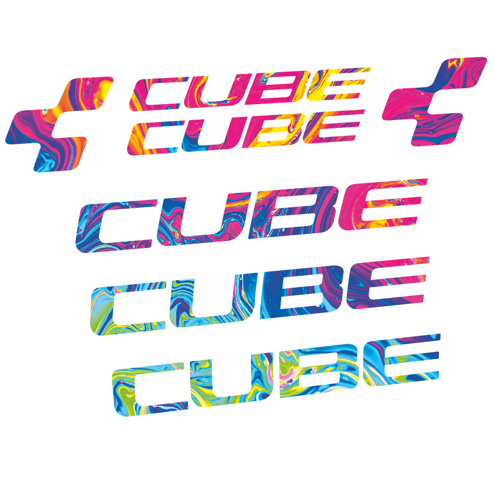 Stickers Cube compatibles - Autocollants cadre vélo