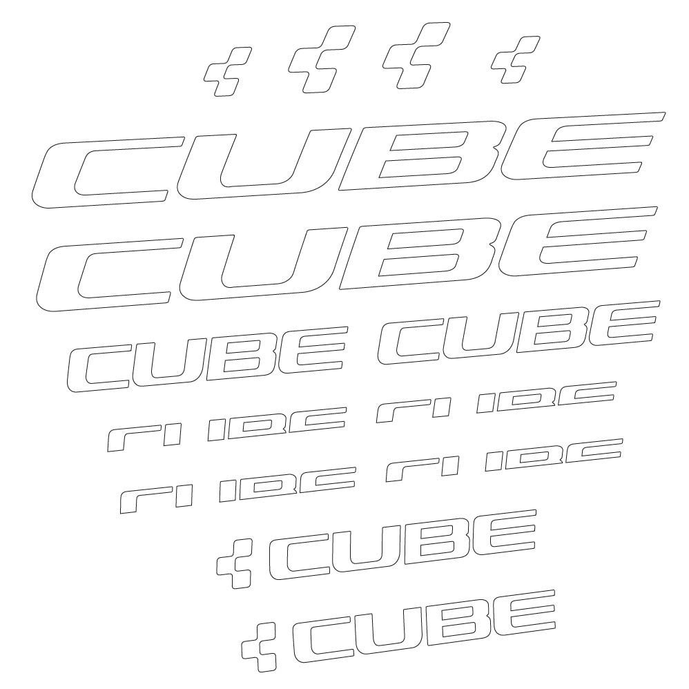 Stickers Cube compatibles - Autocollants cadre vélo