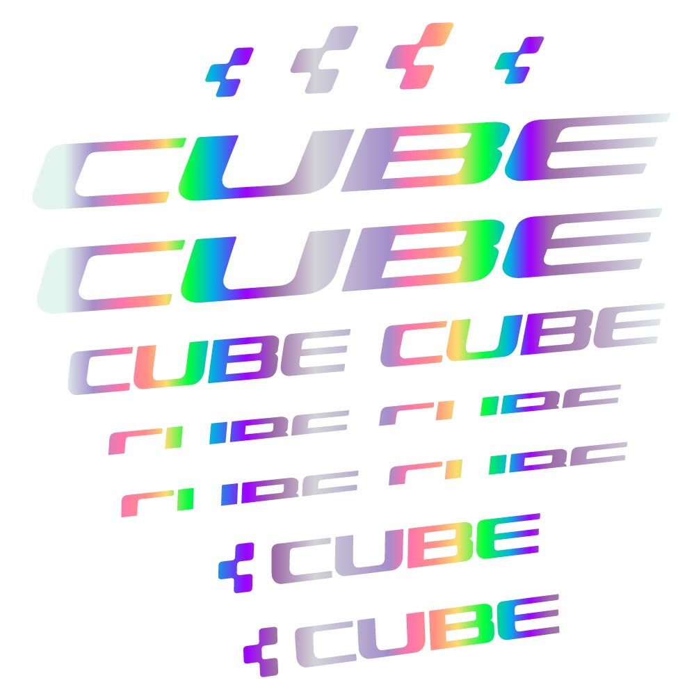 Stickers Cube compatibles - Autocollants cadre vélo