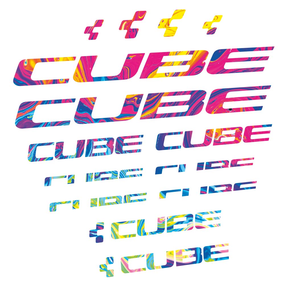 Stickers Cube compatibles Autocollants cadre
